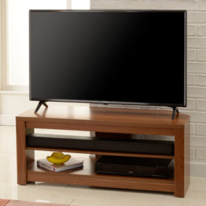 Memphis walnut TV stand