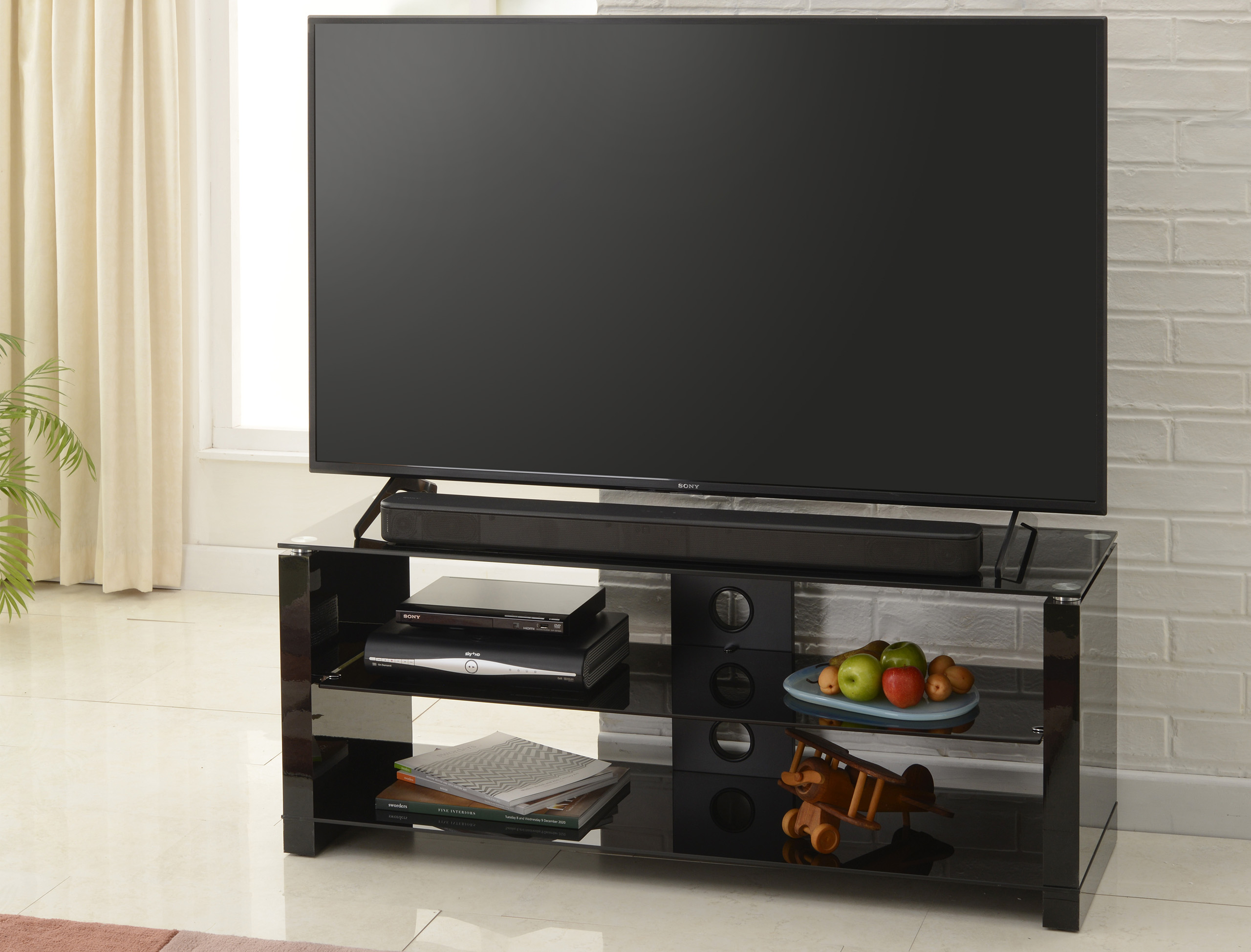 elegance black 1200 TV stand